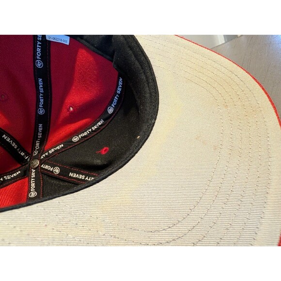 47 Brand MLB LA Angels Red Hat Fitted Cap Baseball Game Day Genuine Merchandise - Picture 6 of 13